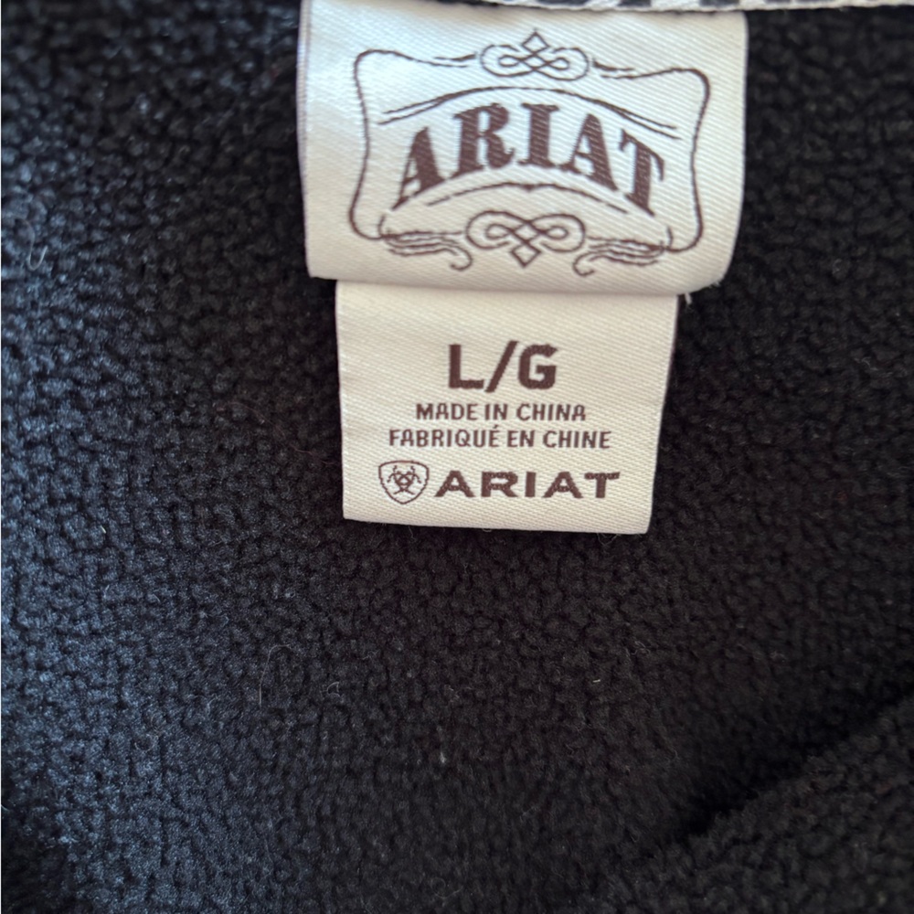 Ariat Full Zip Jacket Black Large Polyester Softs… - image 5